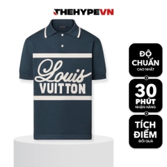 Áo Thun Louis Vuitton LV Intarsia Green Motif (White) [Mirror Quality]