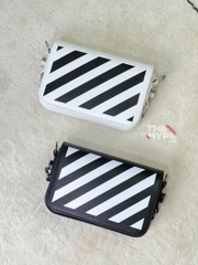 Túi Off-White Oblique Stripes size 1.4 (White) [Mirror Quality]