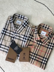 BURBERRY SHIRT - Áo Sơ mi tay ngắn BBR Beige Jameson [Mirror Quality]