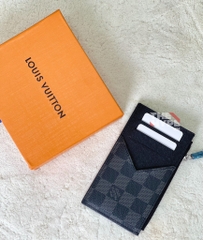 Ví Đựng Card Louis Vuitton Coin Damier Graphite [Mirror Quality]