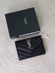 Ví Ngắn YSL Small ENVELOPE CHAIN EMBOSSED ( Black) [Mirror Quality]