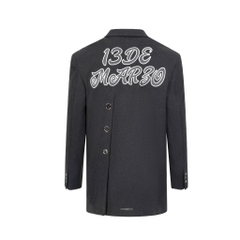 13DE MARZO BLAZER - Áo Blazer 13De Marzo Teddy Button (White) Best Quality