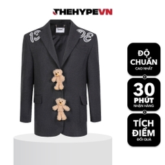 13DE MARZO BLAZER - Áo Blazer 13De Marzo Teddy Button (White) Best Quality