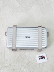 Túi Dior Rimowa Clutch Aluminum Calfskin (Gray) [Mirror Quality]