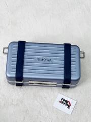 DIOR BAG - Túi Dior Rimowa Clutch Aluminum Calfskin (Navy Blue) [Mirror Quality]