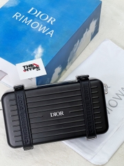 DIOR BAG - Túi Dior Rimowa Clutch Aluminum Calfskin (Black) [Mirror Quality]