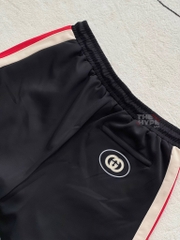 GUCCI SHORTS - Quần Shorts GG Jersey Technique (Black) [Mirror Quality]