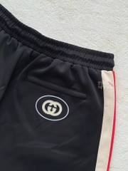 GUCCI SHORTS - Quần Shorts GG Jersey Technique (Black) [Mirror Quality]