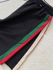 GUCCI SHORTS - Quần Shorts GG Jersey Technique (Black) [Mirror Quality]