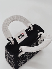 Túi Dior Strass Cannage Satin (Black) [Mirror Quality]