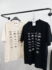 BALENCIAGA TEE - Áo BLCG MultiLogo Archives (Black) [MIRROR QUALITY]