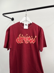 DREW TEE - Áo Thun Drew Logo Lit (Burgundy) [Mirror Quality]