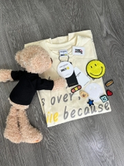 13DE MARZO TEE - Áo Thun 13De Palda Bear Velcro Patch (Cream) Best Quality