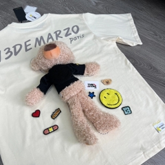 13DE MARZO TEE - Áo Thun 13De Palda Bear Velcro Patch (Cream) Best Quality