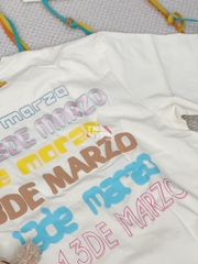 13DE MARZO TEE - Áo Thun 13De Natural Colorful Ribbon (Beige) Best Quality