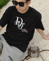 DIOR TEE - Áo Dior Chữ Logo By Erl (Đen) [Mirror Quality]