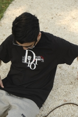 DIOR TEE - Áo Dior Chữ Logo By Erl (Đen) [Mirror Quality]