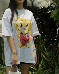 DREW TEE - Áo Thun Drew Heart Teddy SS23 (White) [Mirror Quality]