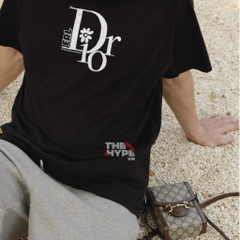 DIOR TEE - Áo Dior Chữ Logo By Erl (Đen) [Mirror Quality]