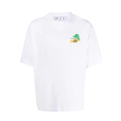 Áo Thun Off-White Brush Arr Over Skate (White) [MIRROR QUALITY]