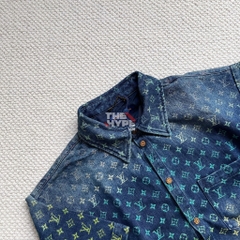 ÁO SƠ MI LOUIS VUITTON LV RAINBOW MONOGRAM JACKET (BLUE)