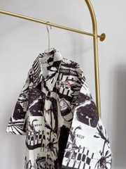 LOUIS VUITTON SHIRT - Áo Sơ Mi LV Short-Sleeved Denim Shirt (Black) [Mirror Quality]