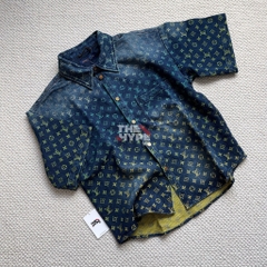 ÁO SƠ MI LOUIS VUITTON LV RAINBOW MONOGRAM JACKET (BLUE)