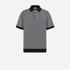 Áo Polo Dior Oblique (Black) [Mirror Quality]