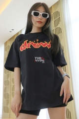 DREW TEE - Áo Thun Drew Faded Lit (Black) [Mirror Quality]