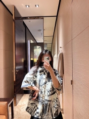 LOUIS VUITTON SHIRT - Áo Sơ Mi LV Short-Sleeved Denim Shirt (Black) [Mirror Quality]