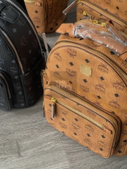Balo MCM Stark Backpack Small (Cognac) [Mirror Quality]