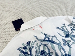 Áo Sơ Mi Louis Vuitton Graphic Short-Sleeved Cotton ( White) [Mirror Quality]