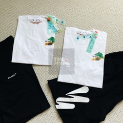 Áo Thun Off-White Brush Arr Over Skate (White) [MIRROR QUALITY]