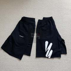 OFF-WHITE SHORTS - Quần Off-White Wave Diag (Black) [Mirror Quality]