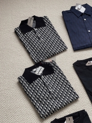 Áo Polo Dior Oblique (Black) [Mirror Quality]