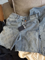 Quần Shorts Louis Vuitton Denim Carpenter (Blue) [Mirror Quality]
