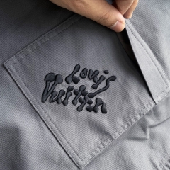 Jacket Louis Vuitton Multi-Tools Embroidery Chore (Grey) [Mirror Quality]