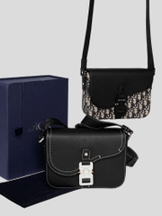 DIOR BAG - SADDLE MESSENGER BAG (BLACK) [Mirror Quality]