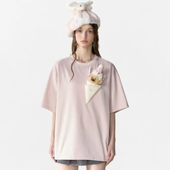 13DE MARZO TEE - Áo Thun Doozoo Ice-cream Morganite (Pink) Best Quality