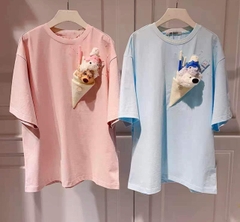 13DE MARZO TEE - Áo Thun Doozoo Ice-cream Morganite (Pink) Best Quality