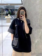 Áo Thun 13De Marzo Bear Knit Suture (Black) Best Quality