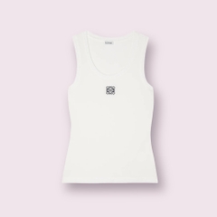 Áo Ba Lỗ LOEWE Anagram Tank Top (White) [MIRROR QUALITY]