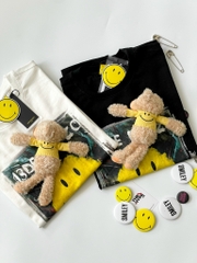 13DE MARZO TEE - Áo Thun Smile Broken Pin Graffiti (White) Best Quality