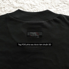 FOG TEE - Áo FOG Essentials Logo Suede SS23 (Jet Black) [Mirror Quality]