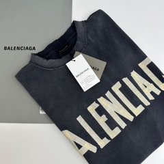 Áo Thun Balenciaga Tape Type Logo Printed (Black) [MIRROR QUALITY]