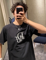 DIOR TEE - Áo Dior Chữ Logo By Erl (Đen) [Mirror Quality]