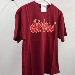 DREW TEE - Áo Thun Drew Logo Lit (Burgundy) [Mirror Quality]