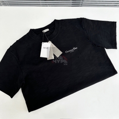 Áo Thun Dior Relaxed Couture Logo Back (Black) [Mirror Quality]