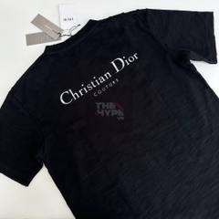 Áo Thun Dior Relaxed Couture Logo Back (Black) [Mirror Quality]