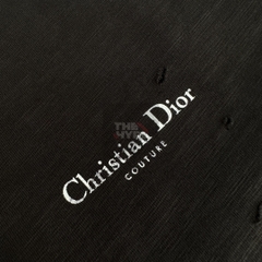 Áo Thun Dior Relaxed Couture Logo Back (Black) [Mirror Quality]